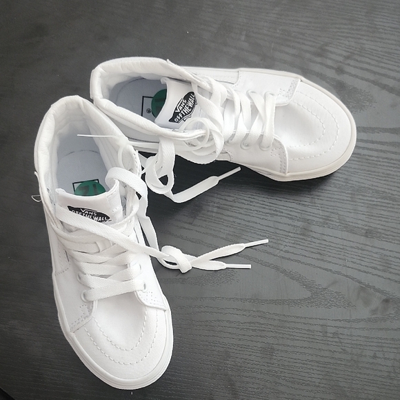 Vans Kids Classic White High-Tops - Picture 3 of 4